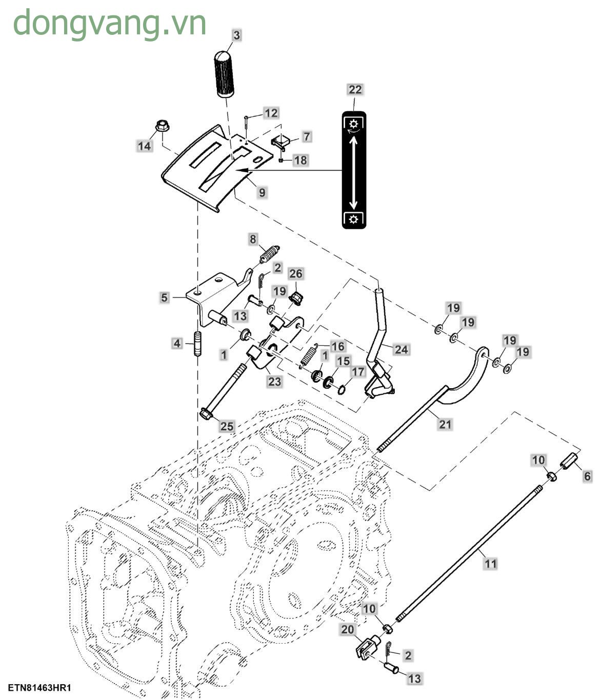 Dual PTO Control Lever, W/ Seat Belt (1/2) - ST542360